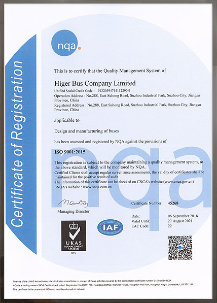 ISO Certificate of Park Factory