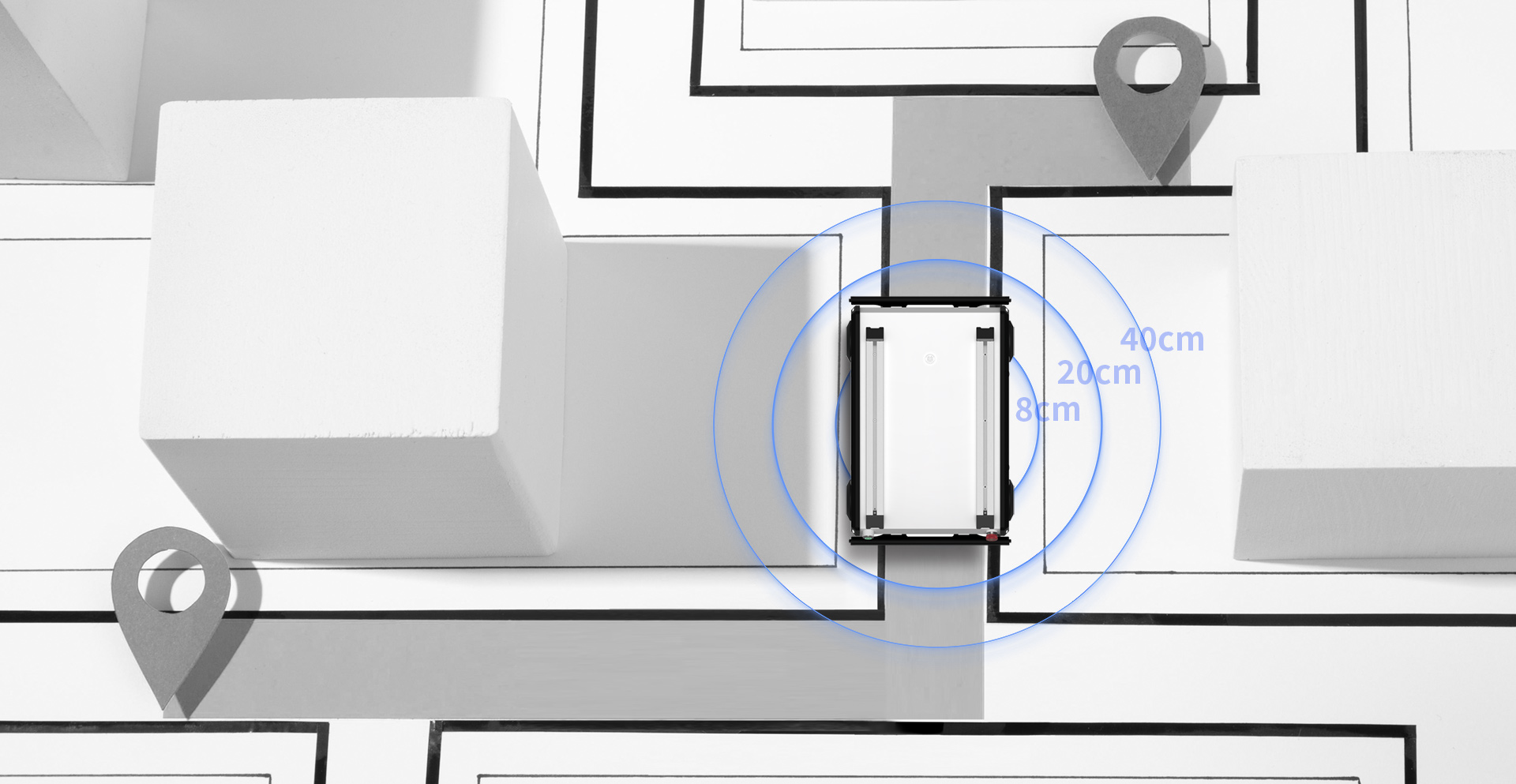 信号遮挡下厘米级高精度定位能力