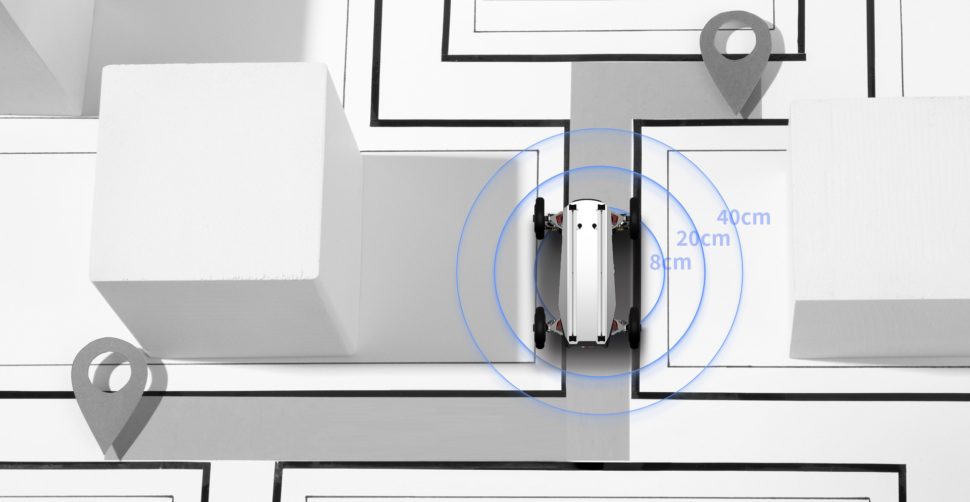 信号遮挡下厘米级高精度定位能力