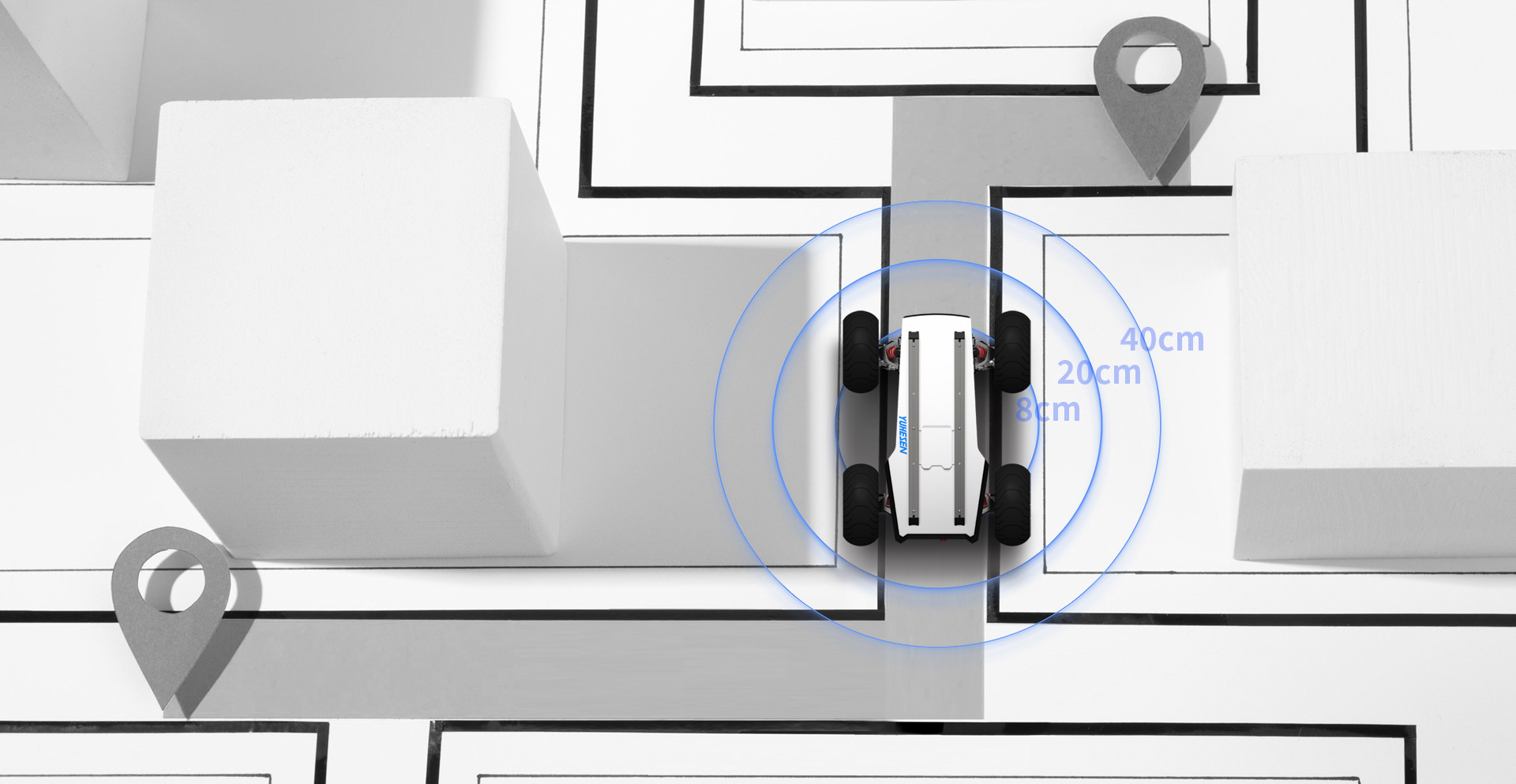 信号遮挡下厘米级高精度定位能力