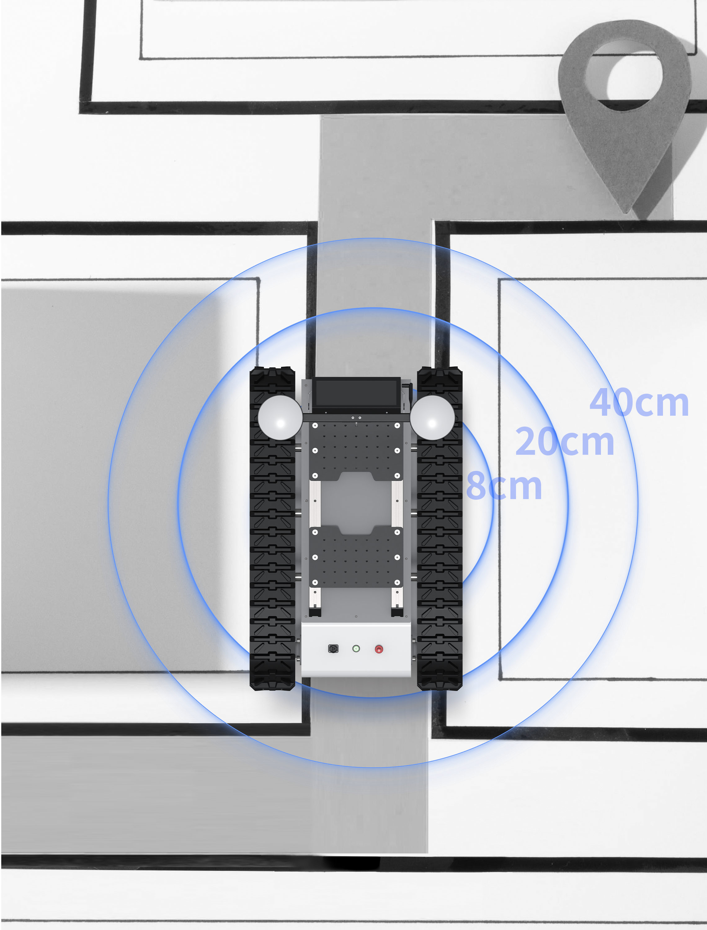 信号遮挡下厘米级高精度建图定位能力
